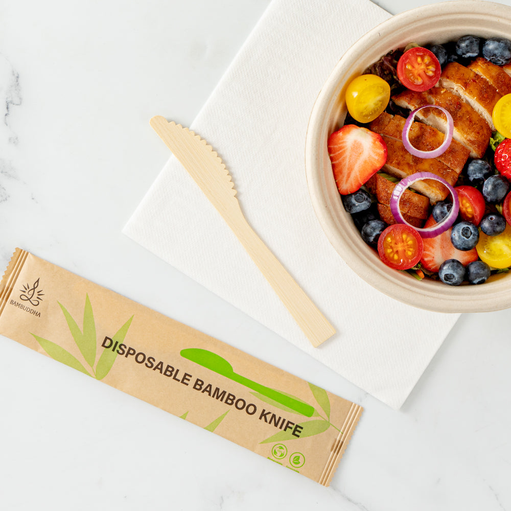 Eco-Friendly Bamboo Disposable Knives - 1000 Count Box, 7