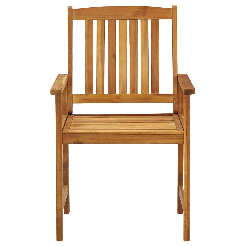Premium Acacia Wood Patio Chairs Set of 2 - Comfortable Outdoor Armchairs with Cushions, Durable Garden Director's Chairs for Porch, Deck, Balcony, Backyard & Sunroom - Perfect for Relaxing, Entertaining & Outdoor Dining