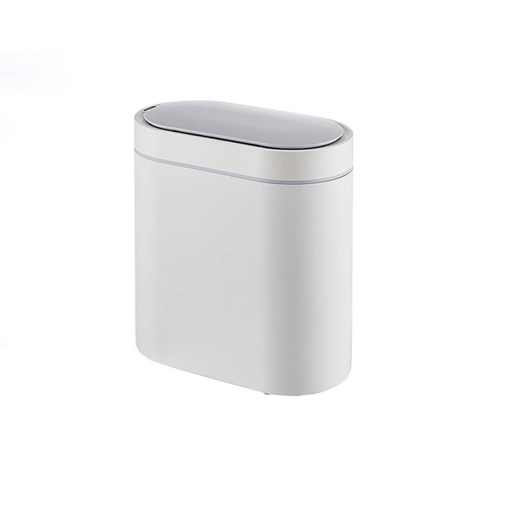 Smart Sensor Trash Can - Automatic Motion Sensor Kitchen & Bathroom Trash Bin, 7L Waterproof & Odor-Proof, Narrow Design Fits Tight Spaces - Perfect for Home, Office, or RV Use (Gray)
