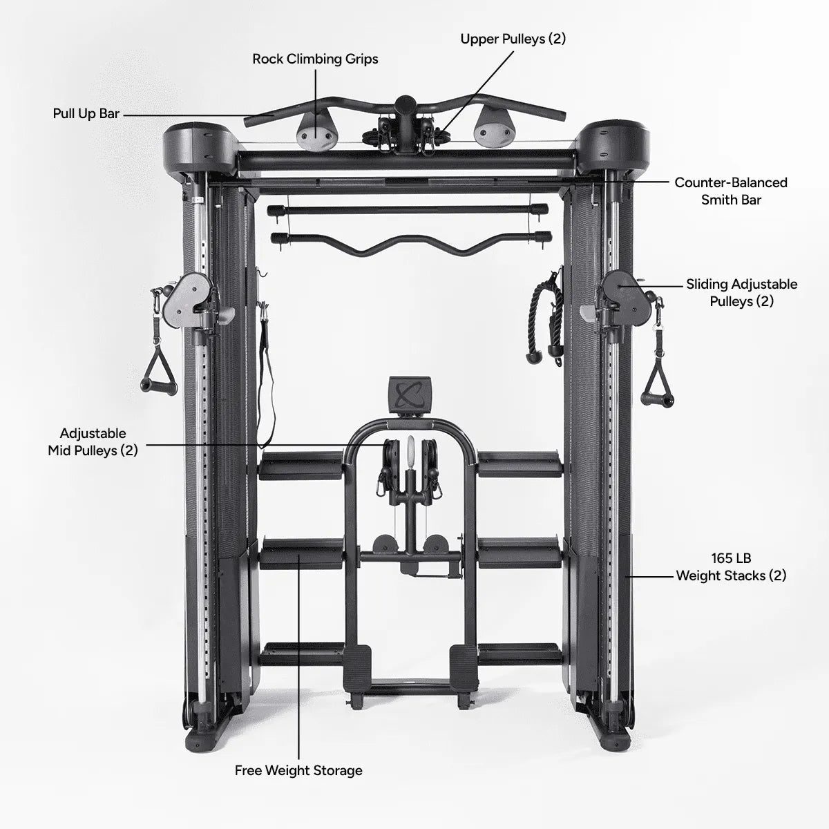 Inspire FT2 PRO Smith Functional Trainer - Home Gym Strength Training Equipment for Full Body Workouts, Weightlifting & Fitness