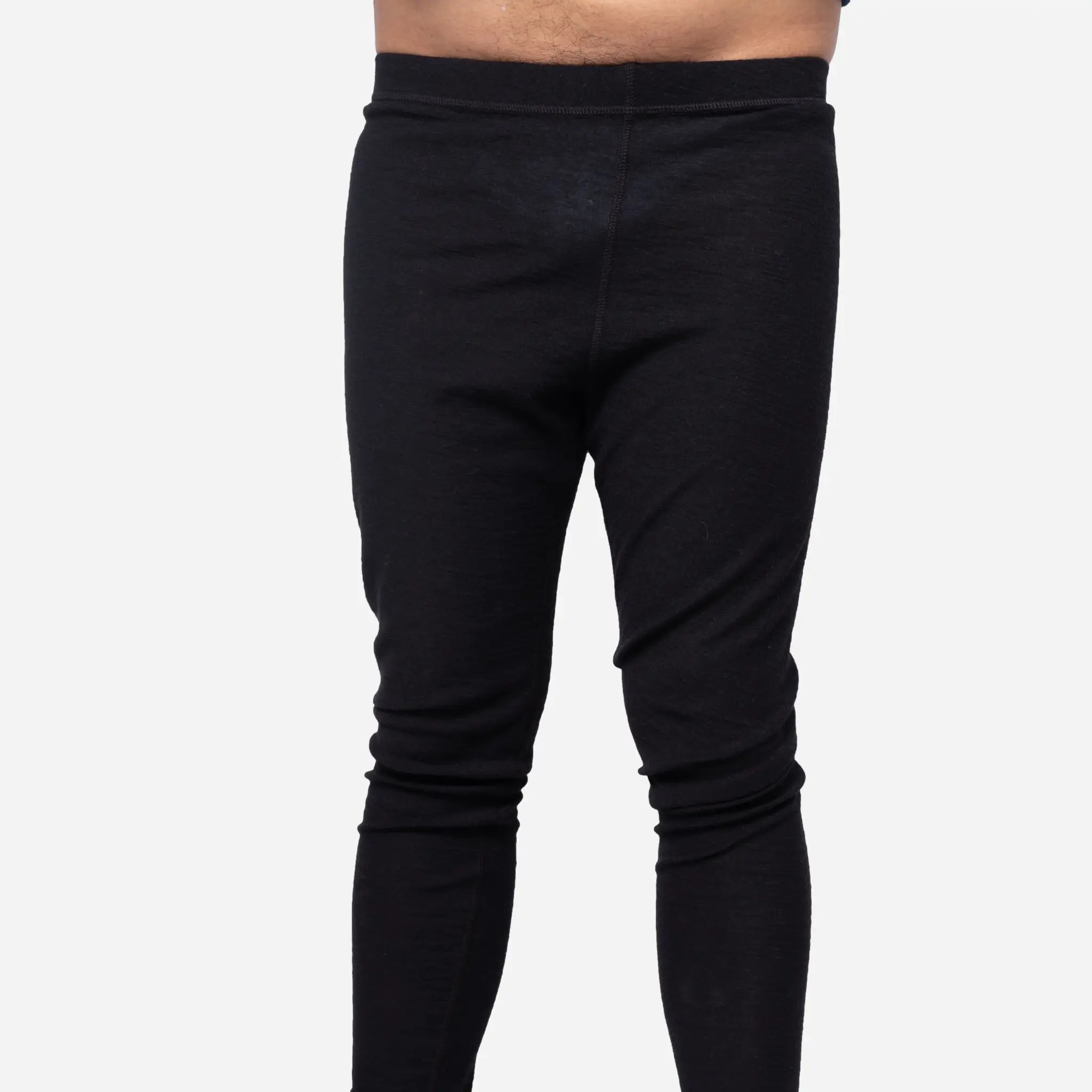 Ultralight Men's Alpaca Wool Leggings - 160 GSM Warm Thermal Base Layer for Hiking, Skiing & Winter Outdoor Activities