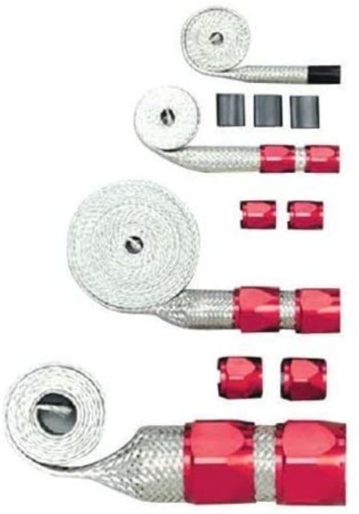 R6676 High-Temperature Hose Sleeving Kit - Heat Resistant Protective Cover for Automotive, Industrial & Hydraulic Pipes (3/4
