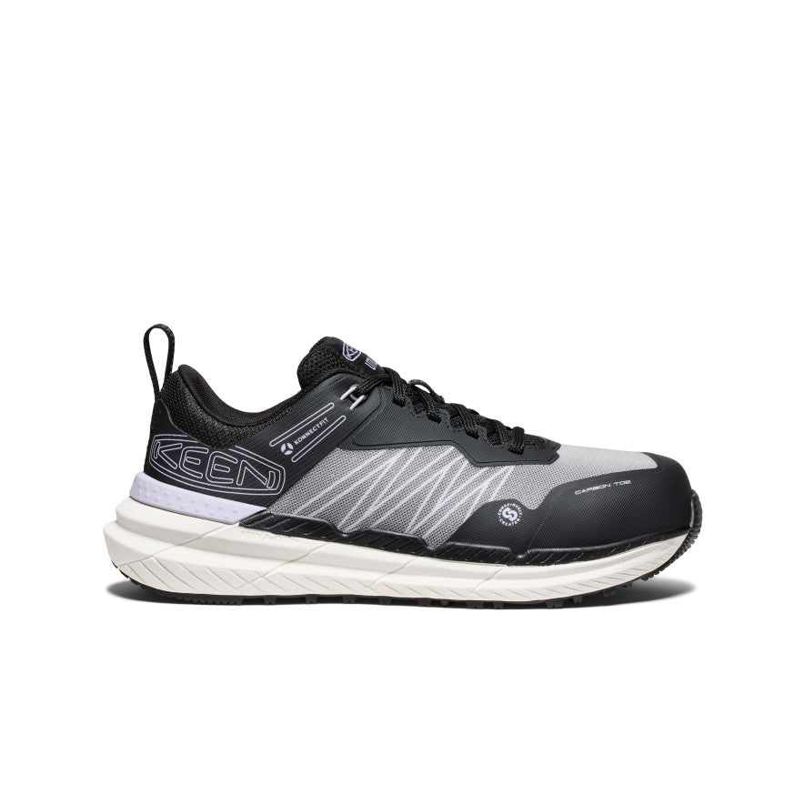 Women's Speedworks Carbon Toe Work Sneakers - Slip Resistant, Lightweight & Comfortable for Nurses, Waitresses & Healthcare Workers | Thistle/Black