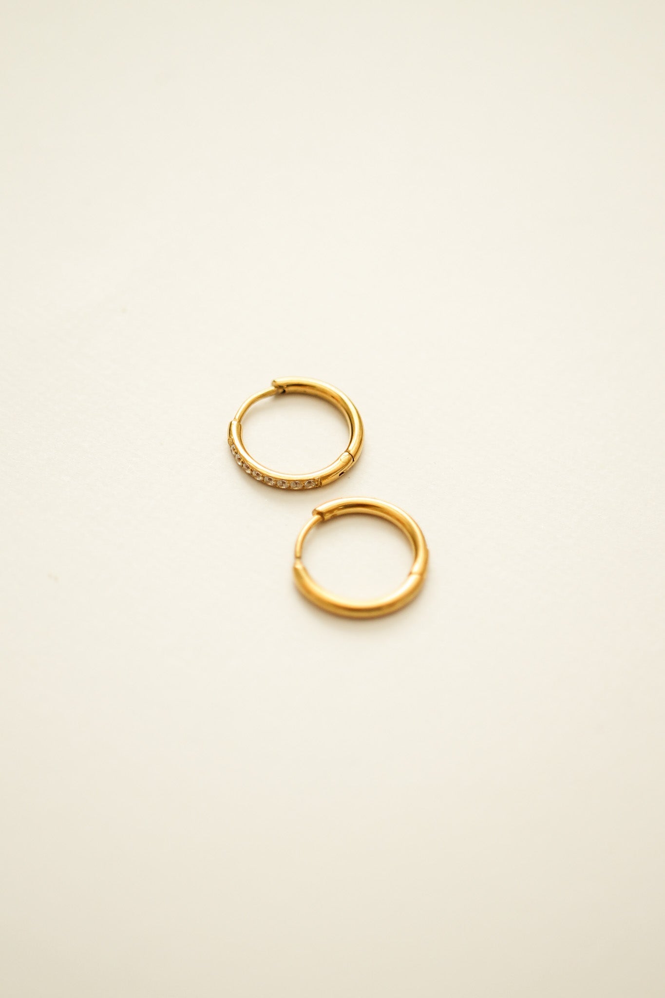 14K Gold Plated Micro Crystal Hoop Earrings - Elegant & Dainty Jewelry for Women, Perfect for Everyday Wear, Parties & Special Occasions