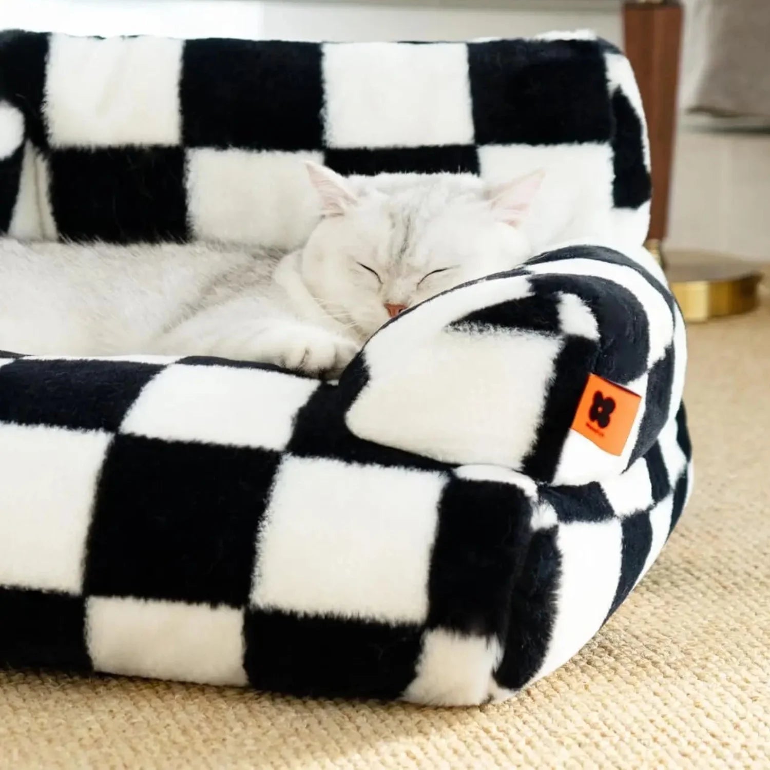 Snuggle Luxe Pet Sofa Bed - Ultra Soft Washable Dog & Cat Bed with Removable Cover - Perfect for Living Room, Bedroom & Travel Use