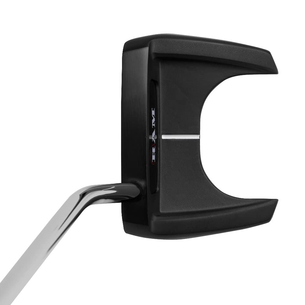 Ram Golf ESP 3 Mallet Putter with Roll Face Technology - Right Handed, Black - Perfect for Precision Putting on Greens