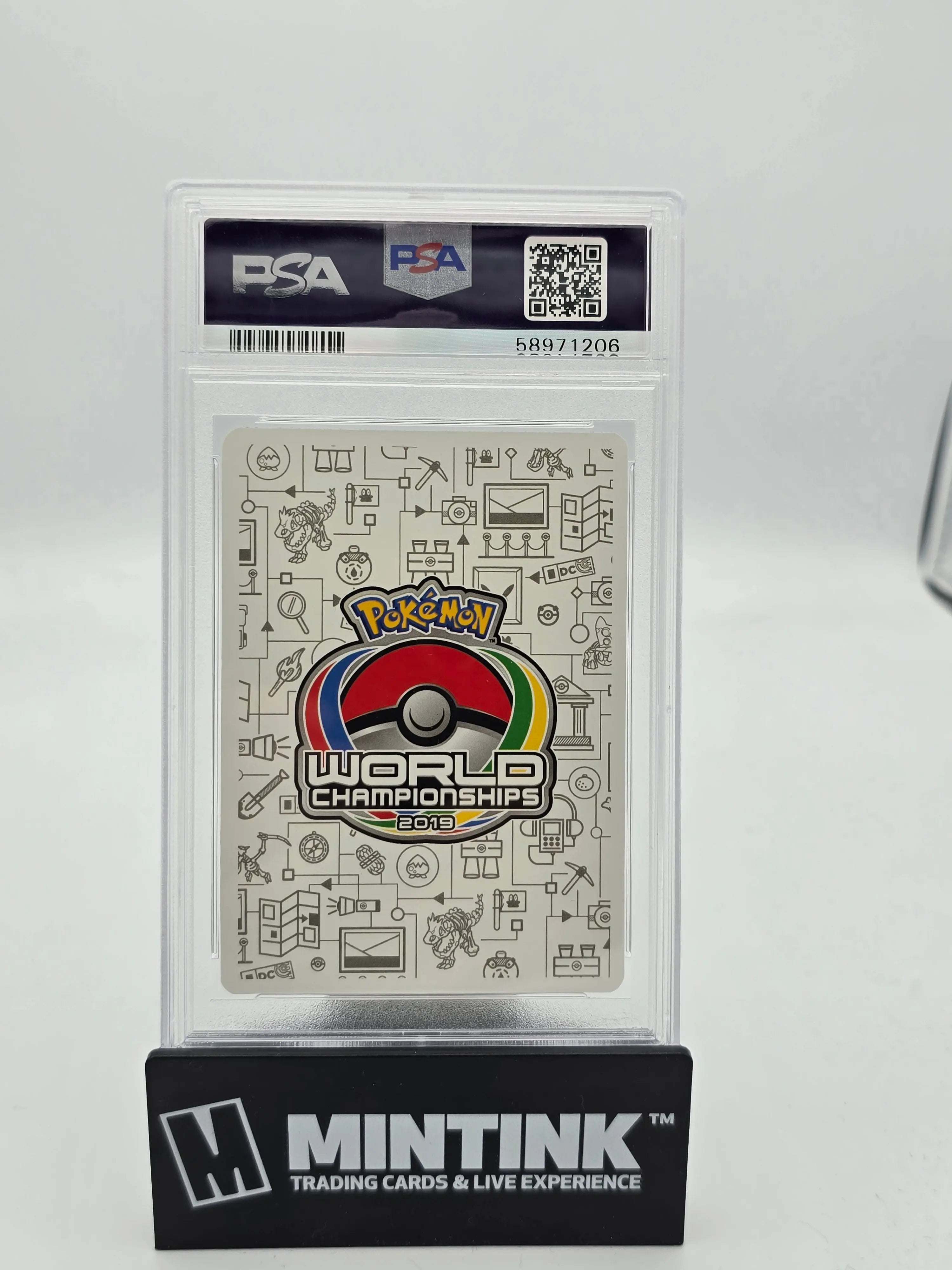 2019 Pokemon Promo Reshiram & Charizard GX World Championship Fire Box PSA 10 20/214 - Rare Collectible Card for Pokemon TCG Players & Investors