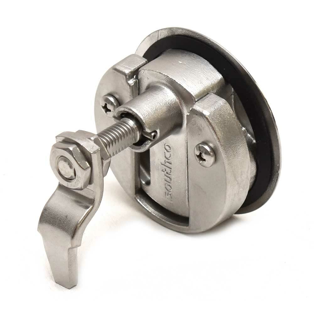 Southco 2349892 Stainless Steel Boat Locking Compression Latch - Flush Mount Design for Marine & RV Applications | Secure Cabinet & Hatch Locking Solution