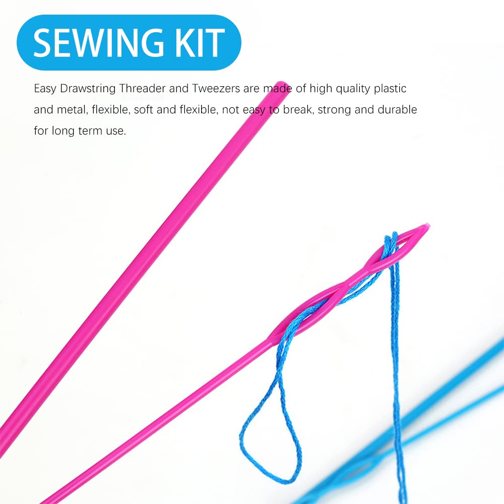 Neikafan 11-Piece Loop Turner Sewing Kit - Flexible Drawstring Threader Set for Easy String Replacement | Embroidery, Beading, DIY Crafts & Knitting Tools | Perfect for Sewing Projects, Clothing Repair & Crafting Accessories