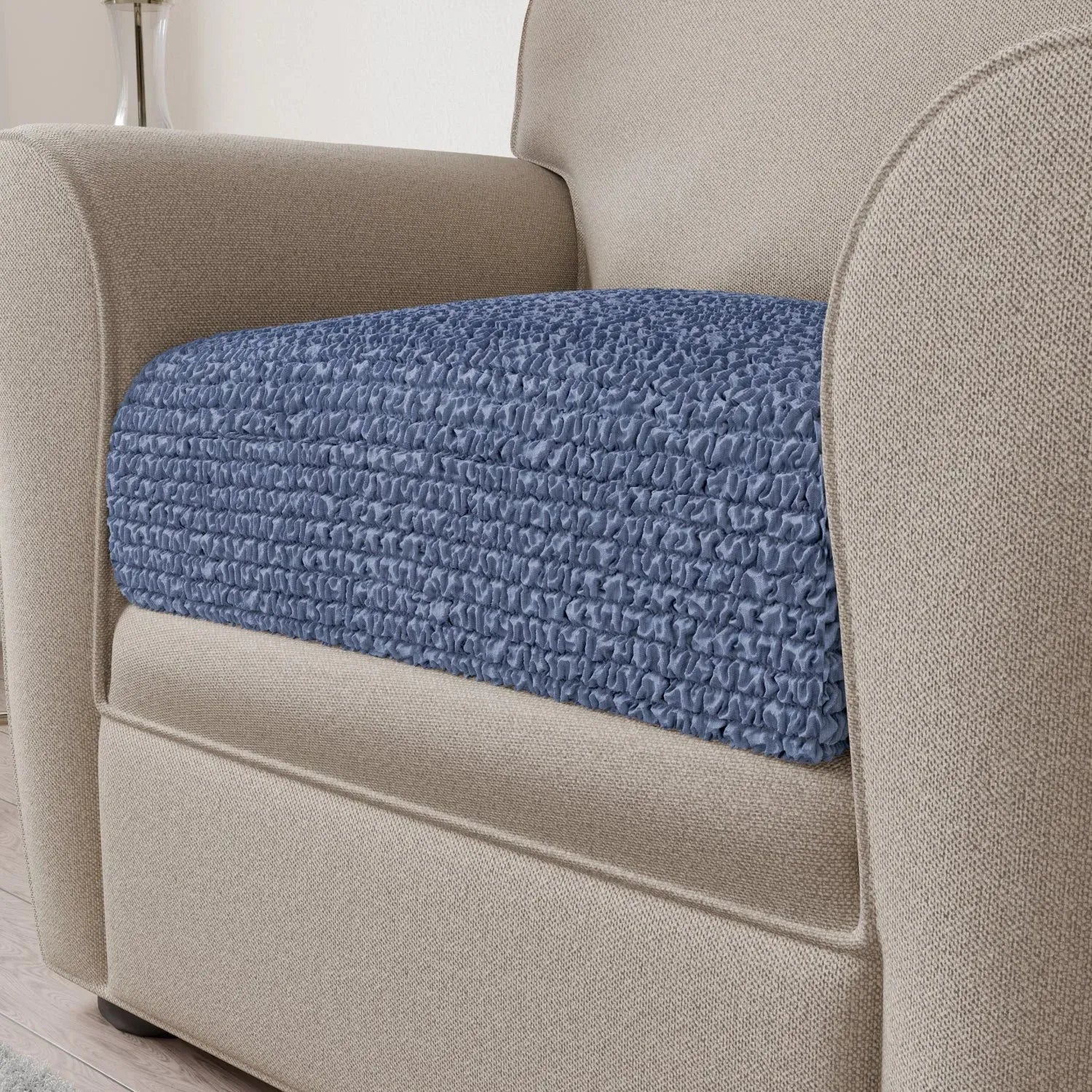 Premium Microfiber Seat Cushion Cover - Soft & Durable Sofa Chair Protector - Perfect for Living Room, Office, or Car Use