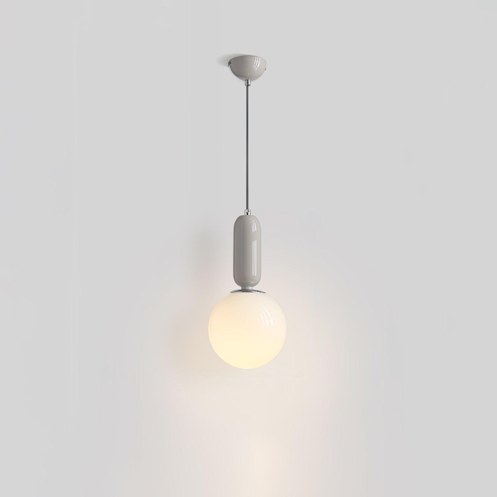 Modern Glass Globe Pendant Light - Elegant Hanging Ball Chandelier for Kitchen Island, Dining Room & Bedroom Lighting | Dimmable LED Ceiling Fixture