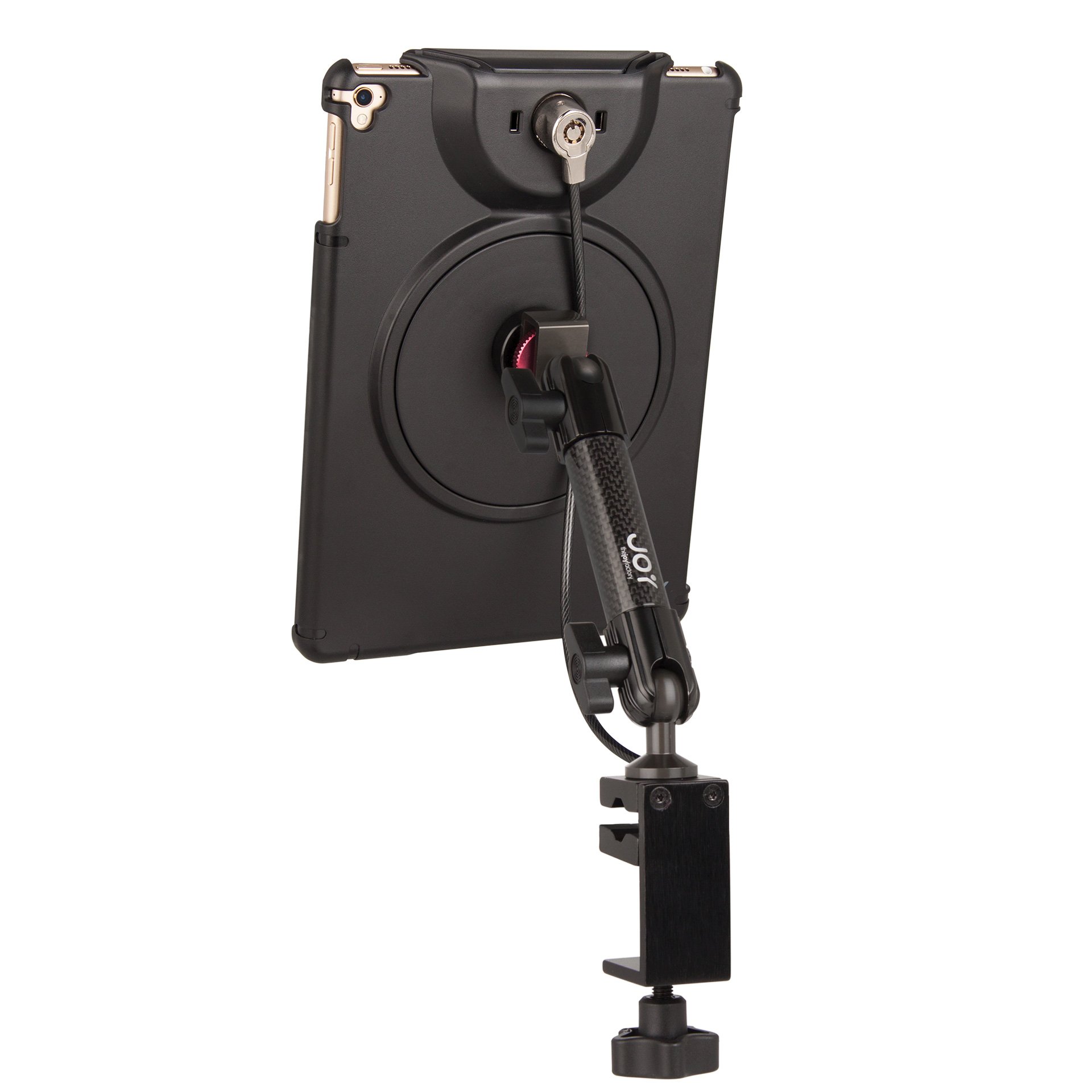The Joy Factory MagConnect C-Clamp Mount with Lockdown Secure Holder & Cable Lock for iPad 9.7