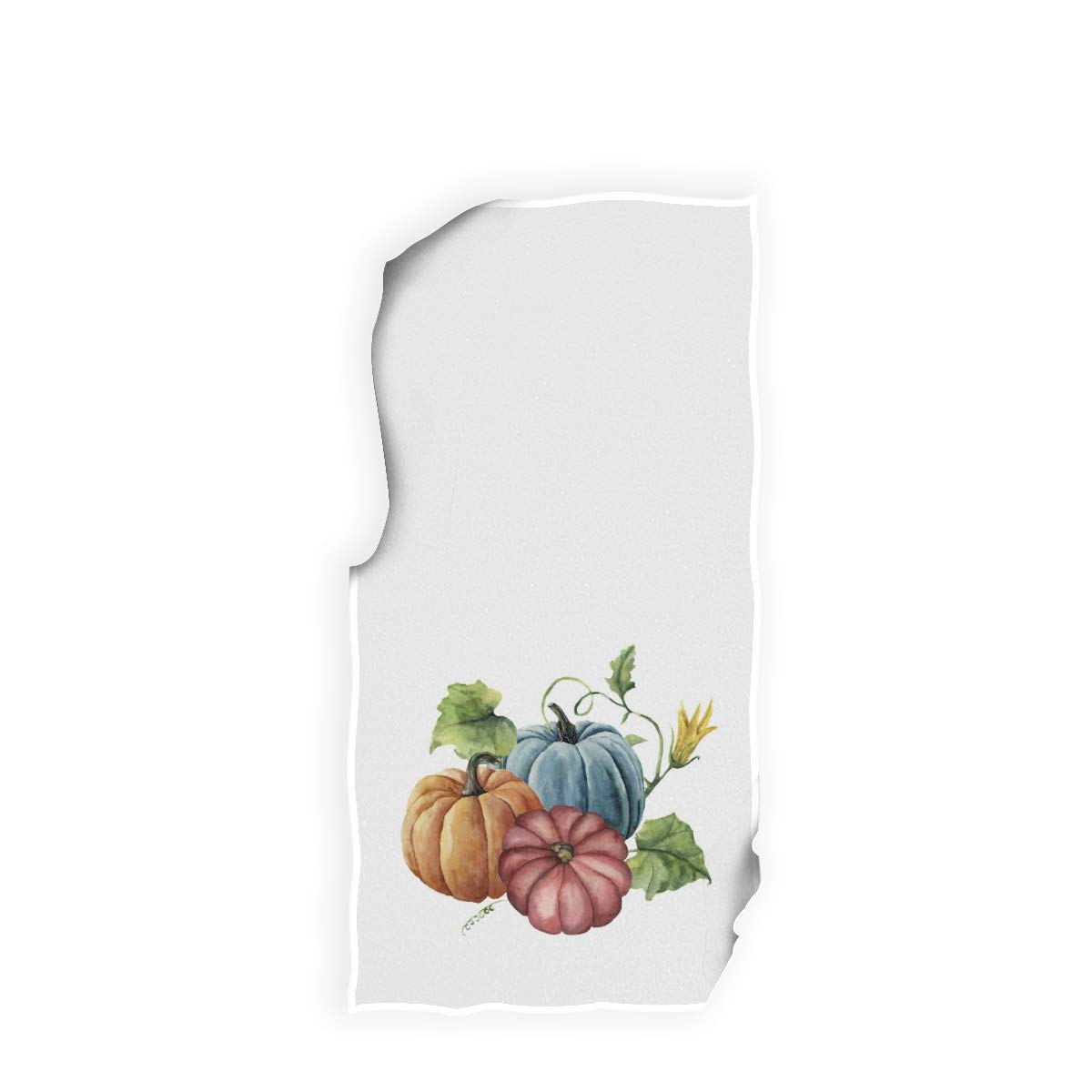 Thanksgiving Autumn Pumpkin Hand Towel 30x15 Inch - Soft Polyester Fingertip Towel for Gym, Sports & Kitchen - Absorbent & Quick-Drying for Workouts, Dishes & Holiday Decor