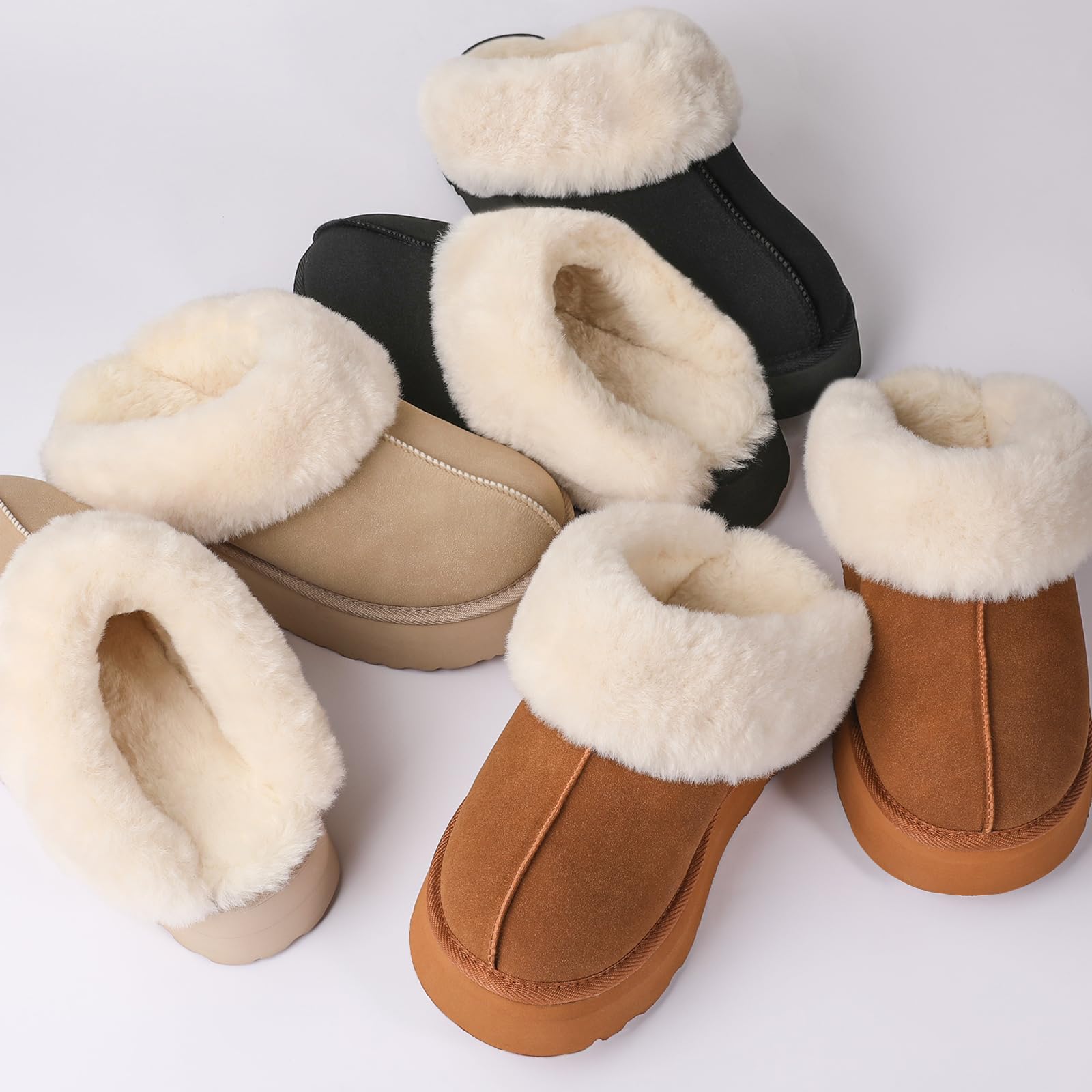 LazyStep Women's Moody Platform House Slippers - Soft Memory Foam Indoor Slides with Non-Slip Sole for Home, Spa, and Lounge Comfort