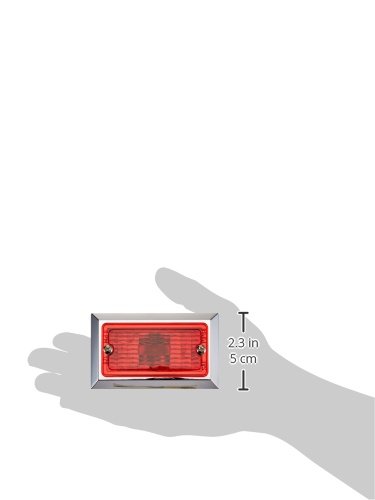 Peterson Manufacturing V126R Red Clearance Light - Heavy Duty Truck & Trailer Safety Light for Night Driving & Road Visibility