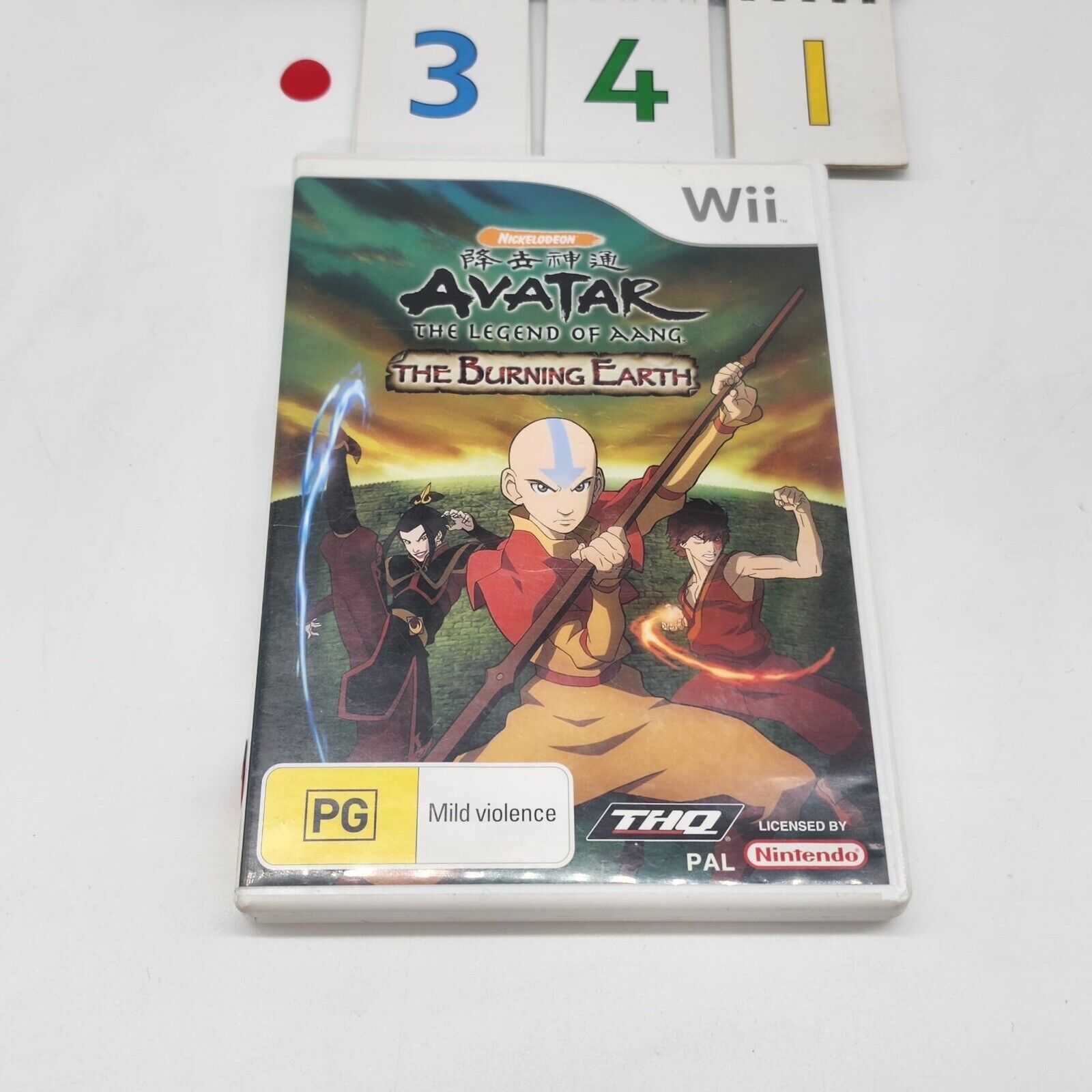 Avatar: The Legend of Aang - The Burning Earth Nintendo Wii Game with Manual (PAL Version) - Action Adventure Game for Kids & Adults, Perfect for Family Game Night & Anime Fans