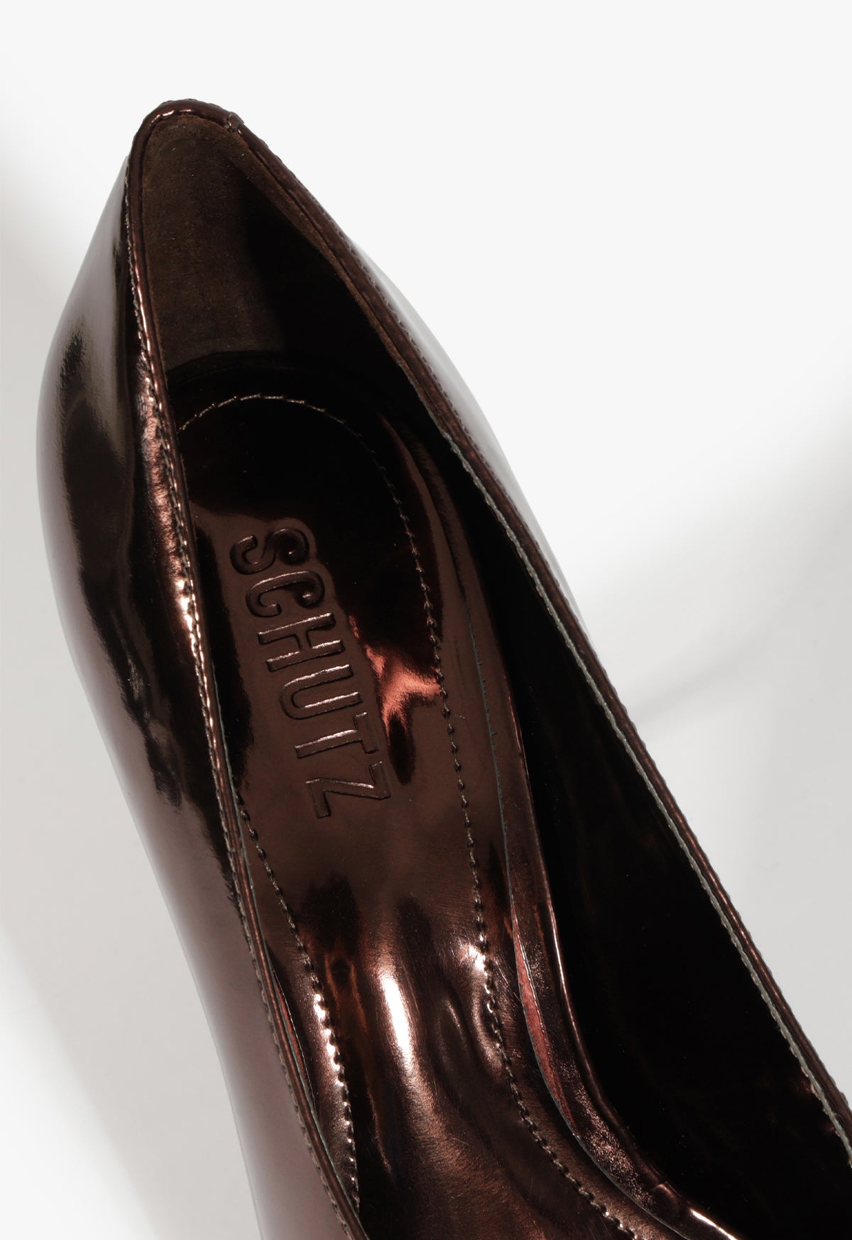 Alicia Specchio Leather Pump Women's Mid Heel Shoes 2.4