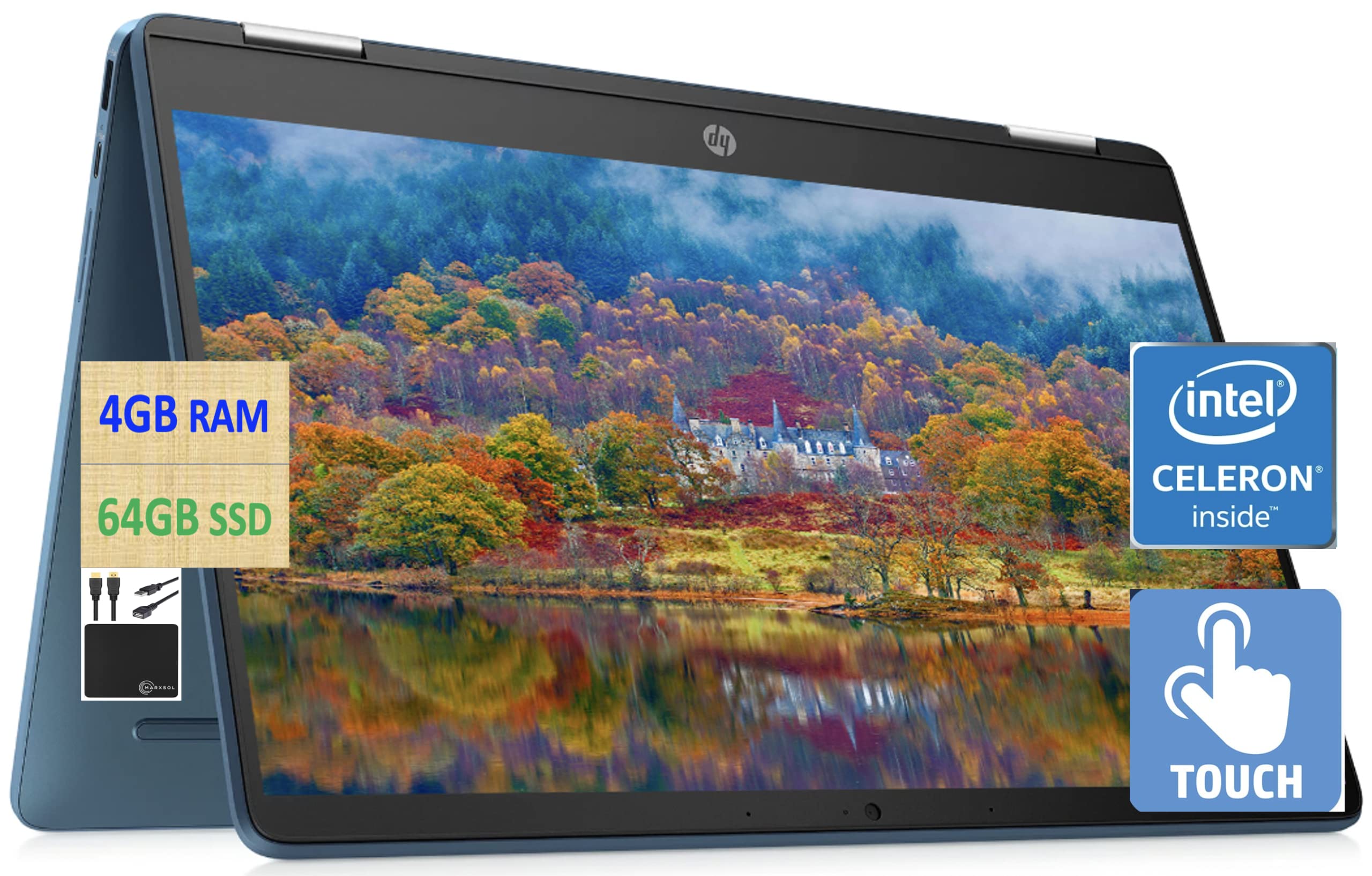 HP 2022 X360 Chromebook Spin 2-in-1 Convertible Laptop - 14
