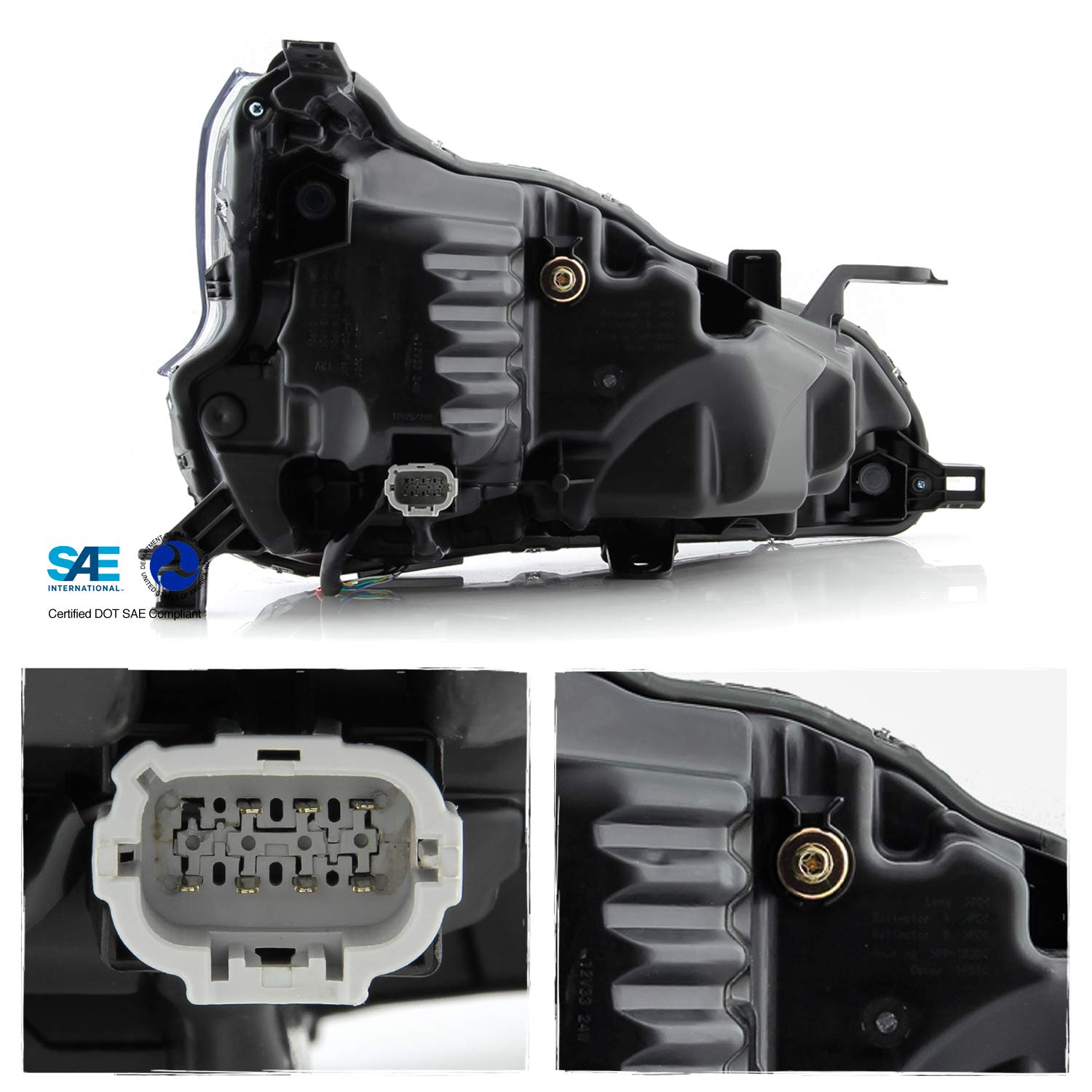 AKKON LED Projector Headlights for 2019-2022 Nissan Altima - OEM Style Replacement with High Beam Assist (Left Side) - Perfect for Night Driving & Enhanced Visibility