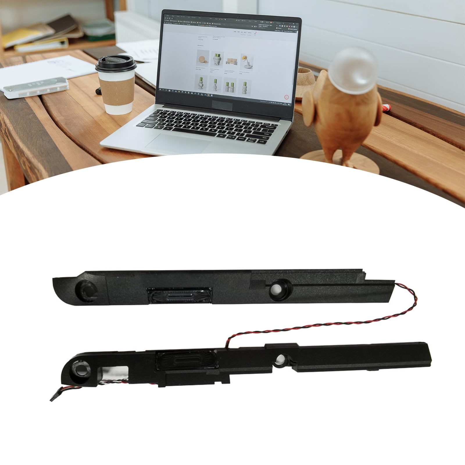 LARUISEE 1 Pair Left & Right Internal Laptop Speakers - Replacement for HP G4-1000 HSTNN-Q72C Q68C G4-1017TU | High-Quality Built-In Audio Accessory for Laptop Repair & Upgrade | Perfect for Home Office, Gaming & Multimedia Use