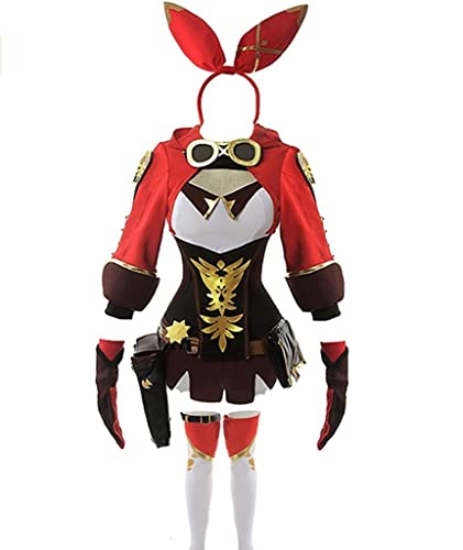 Genshin Impact Amber Cosplay Costume - Knights of Favonius Outfit for Women | Halloween, Anime Conventions & Cosplay Events