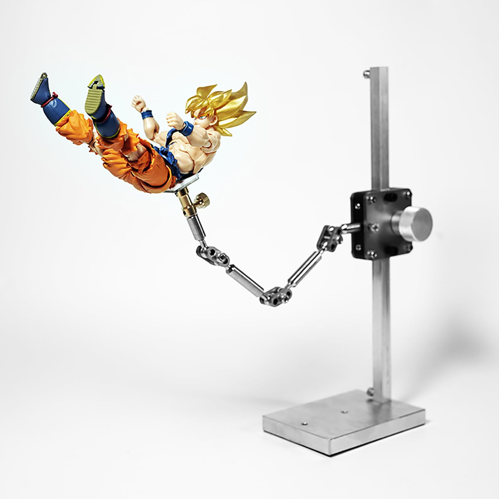 Stainless Steel Armature Rigging System with Multiple Connectors, 16cm Lift Support, Motion Stop Animation Platform - Perfect for Stop Motion Animation, Puppet Rigging, and 3D Model Positioning