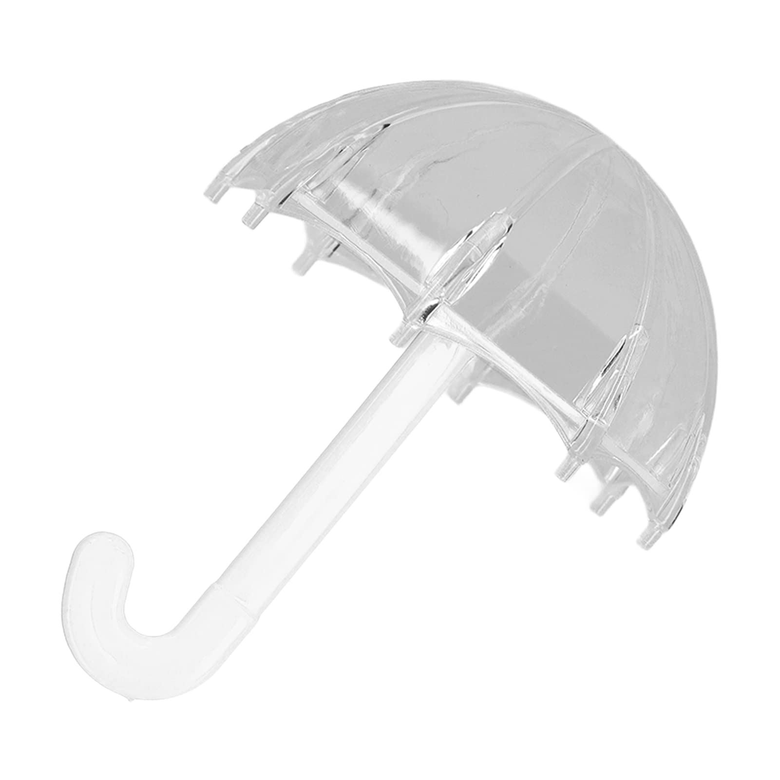 Xirfuni Umbrella Shaped Candy Box - Durable Plastic Wedding Favor Container for Anniversary & Party Decor (White) | Perfect for Bridal Showers, Baby Showers & Birthday Celebrations