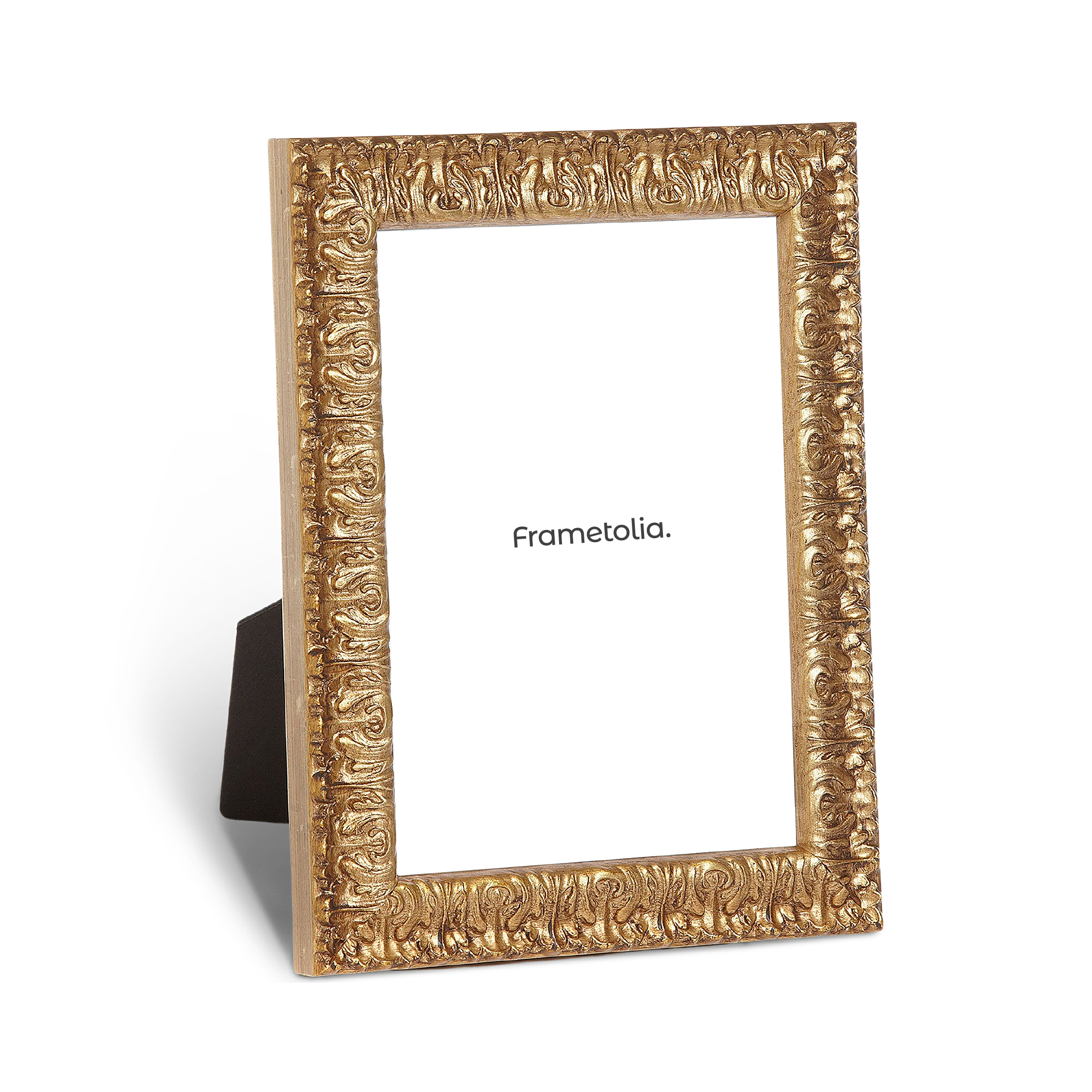 Elegant Gold Leaf Motif Medium Width Tabletop Frame - Perfect for Displaying Photos, Artwork & Home Decor