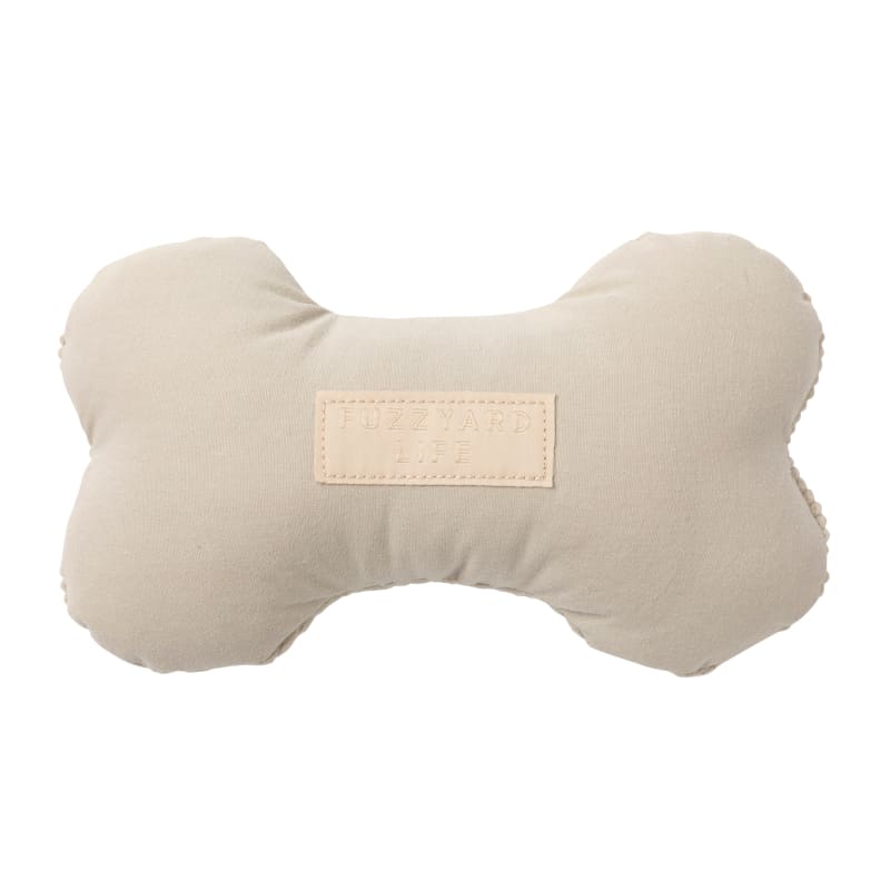 Fuzzyard Life Bone Sandstone Dog Chew Toy - Durable & Safe for Small & Large Dogs - Perfect for Teething, Playtime & Dental Health