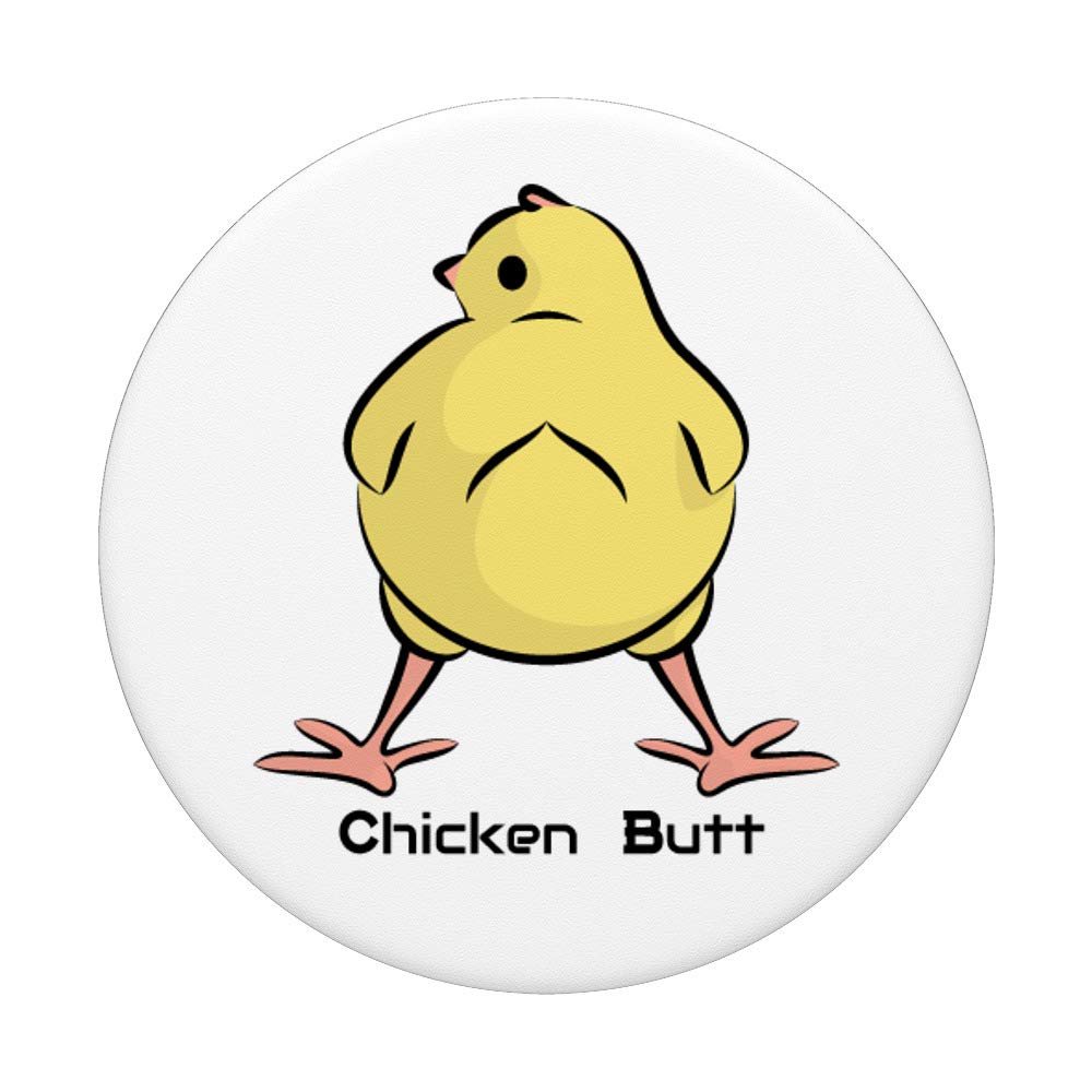 Swappable PopGrip with Cute Yellow Chicken Design - Phone & Tablet Grip for Secure Hold | Perfect for Everyday Use, Travel, and Selfies