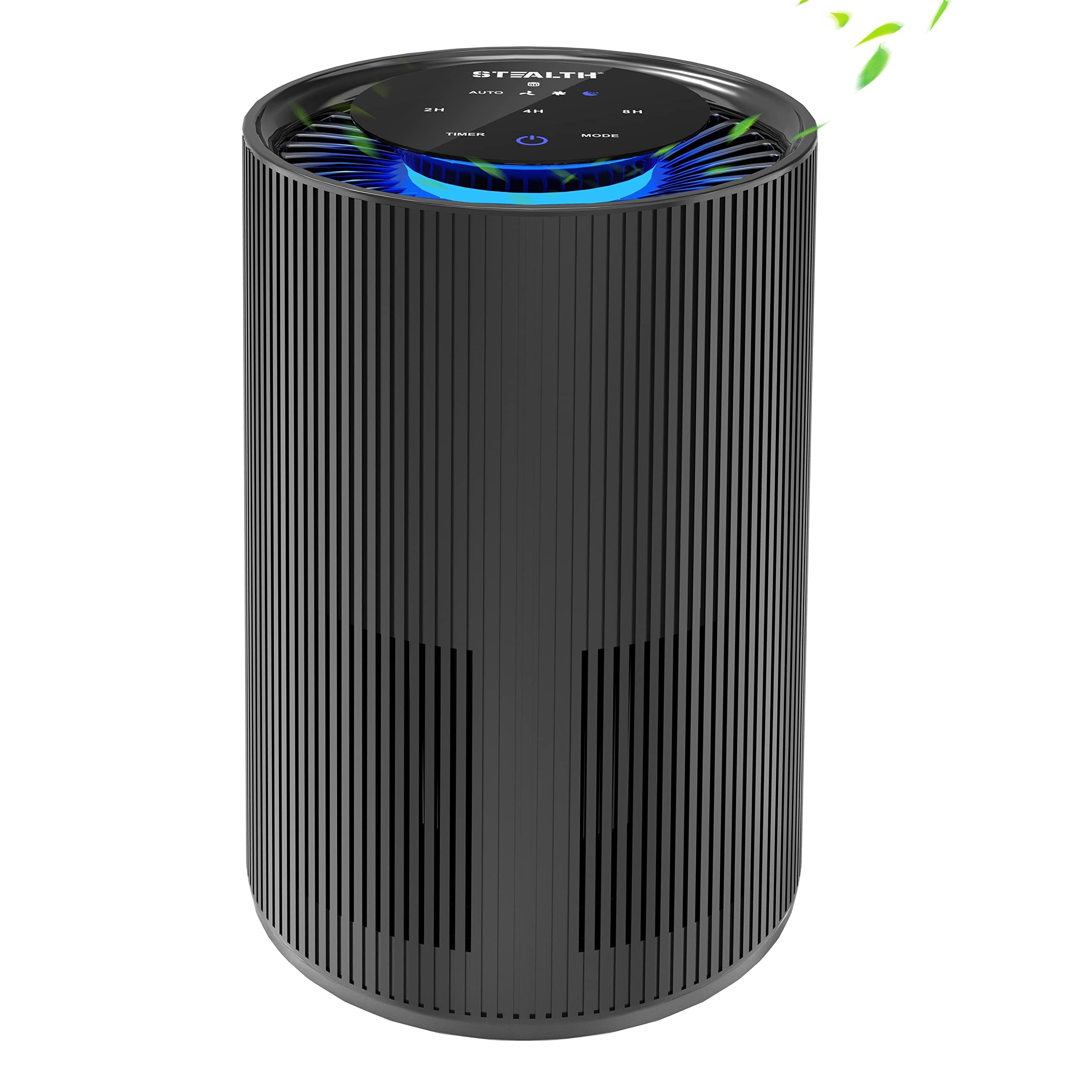 STEALTH Air Purifiers for Home - HEPA Filter, Quiet & Powerful, Deep Black - Perfect for Bedrooms, Living Rooms & Offices