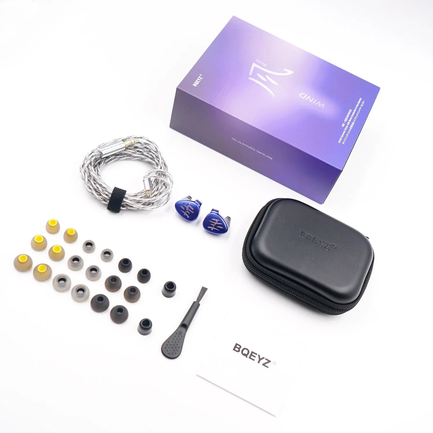 BQEYZ Weather Series WIND Bone Conduction Hybrid Dynamic Driver In-Ear Monitor Headphones - Perfect for Running, Workouts & Music Lovers
