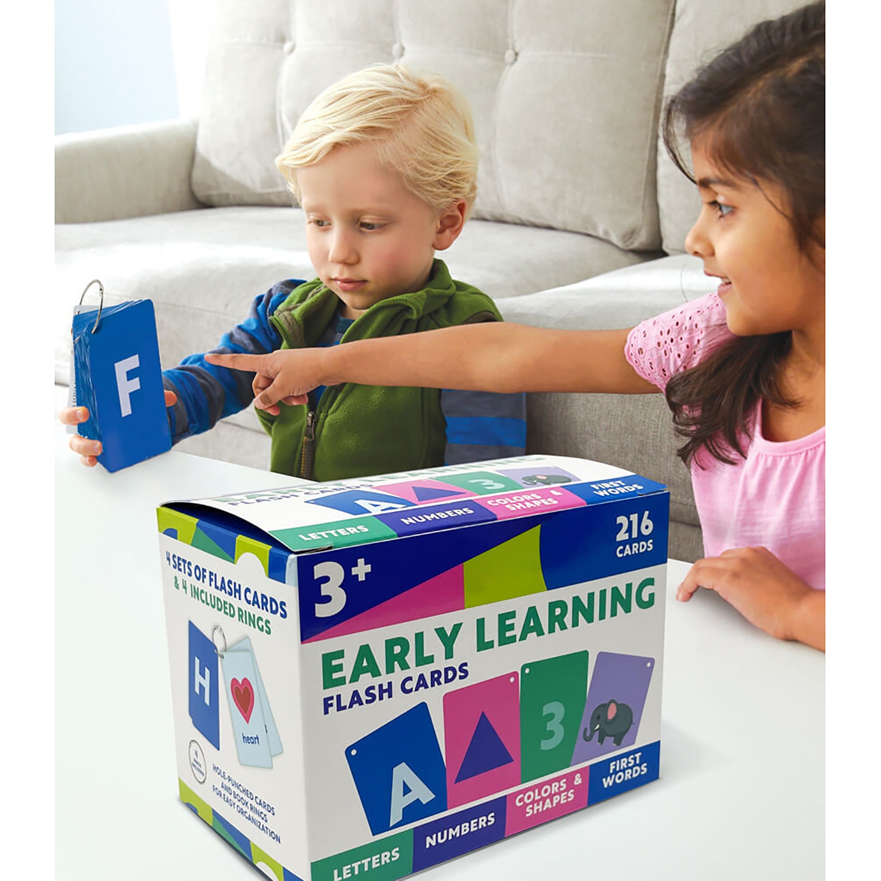 Carson Dellosa Early Learning Flash Cards - Educational Bundle for Kids (Multicolor) - Perfect for Preschool, Kindergarten & Homeschool Learning Activities