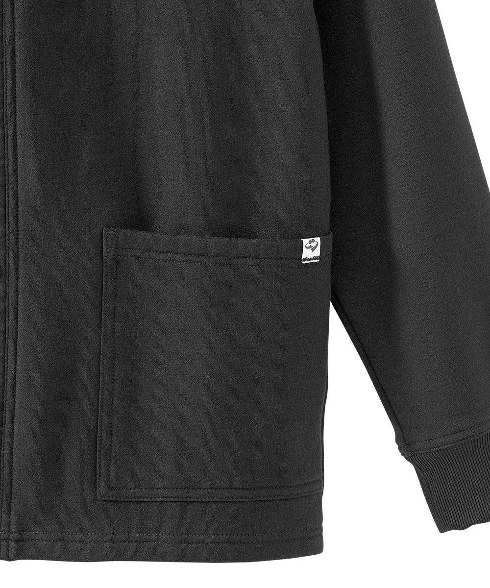 Women's Soft Fleece Open Back Cardigan - Cozy Winter Loungewear for Relaxing at Home or Casual Outings