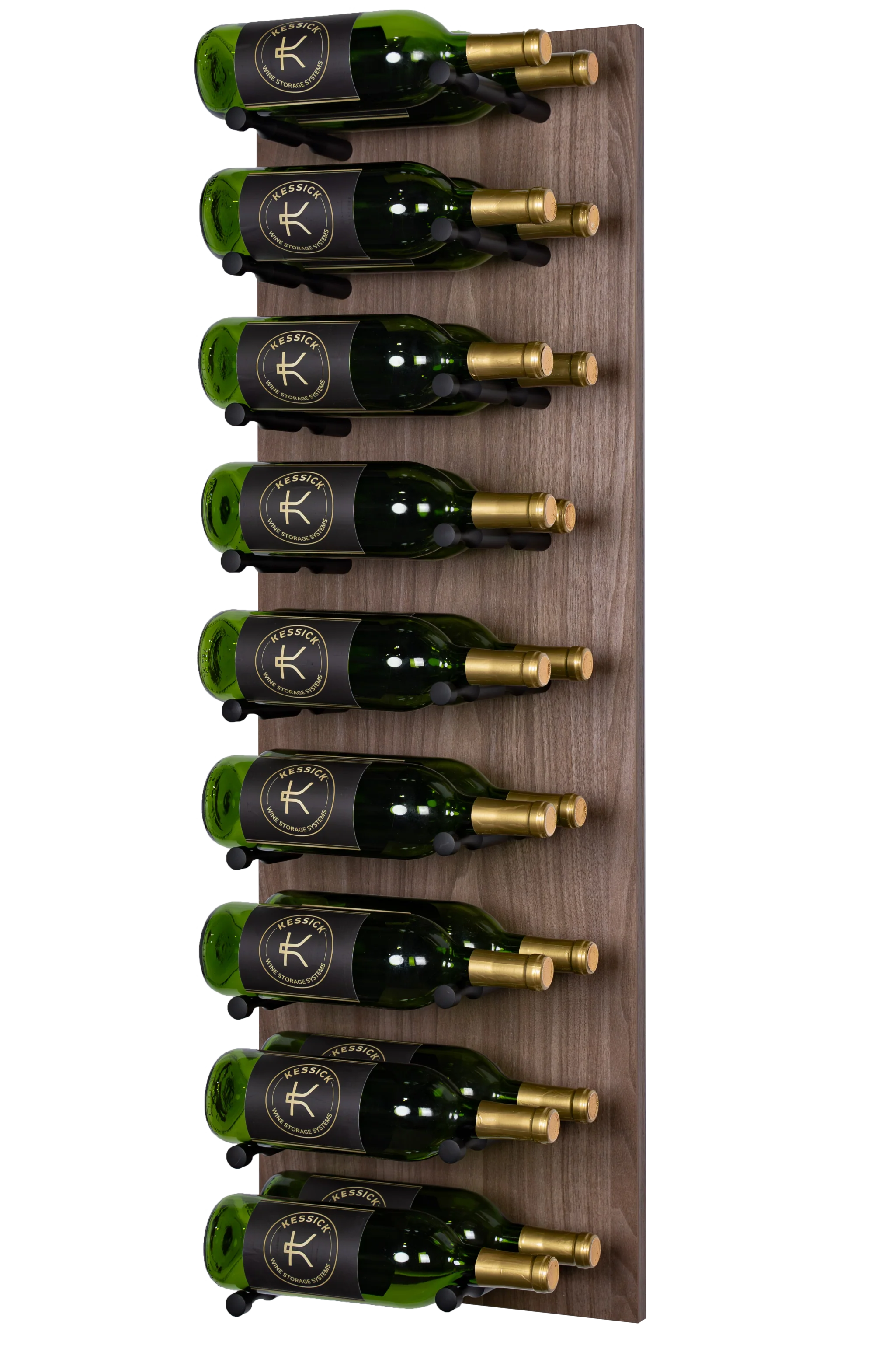 Kessick Wine as Art 14x42 Vertical Textured Panel Wine Rack - Elegant Wine Storage for Home, Office, or Restaurant Display