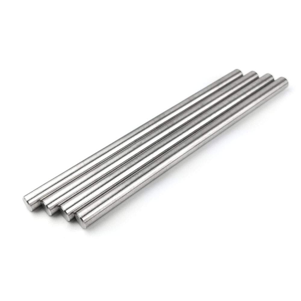 4PCS 8x150mm Stainless Steel Round Rods Dowel Pins - Heavy Duty Shelf Support Pegs for Cabinet, Furniture & DIY Shelving - Rust-Resistant Fastening Elements for Home Organization & Storage Solutions