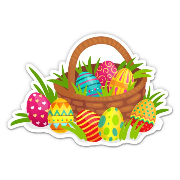 Easter Basket with Eggs - 12