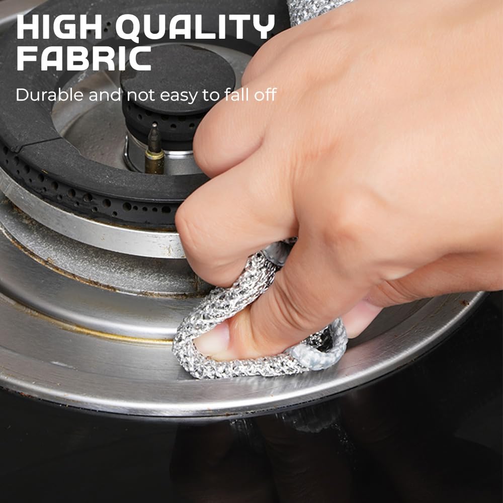 Premium Metal Wire Dish Cloth - Non-Scratch Scrubber for Dishes & Sinks (5-Pack) - Kitchen Cleaning Essential