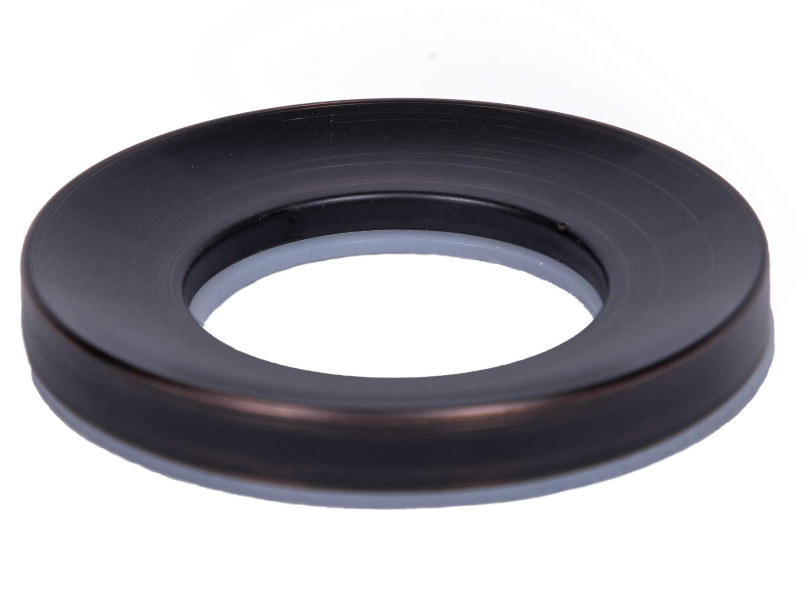 1-5/8 Inch Oil Rubbed Bronze Umbrella Pop Up Drain - No Overflow Design with Mounting Ring for Bathroom Sink & Shower Drain Installation