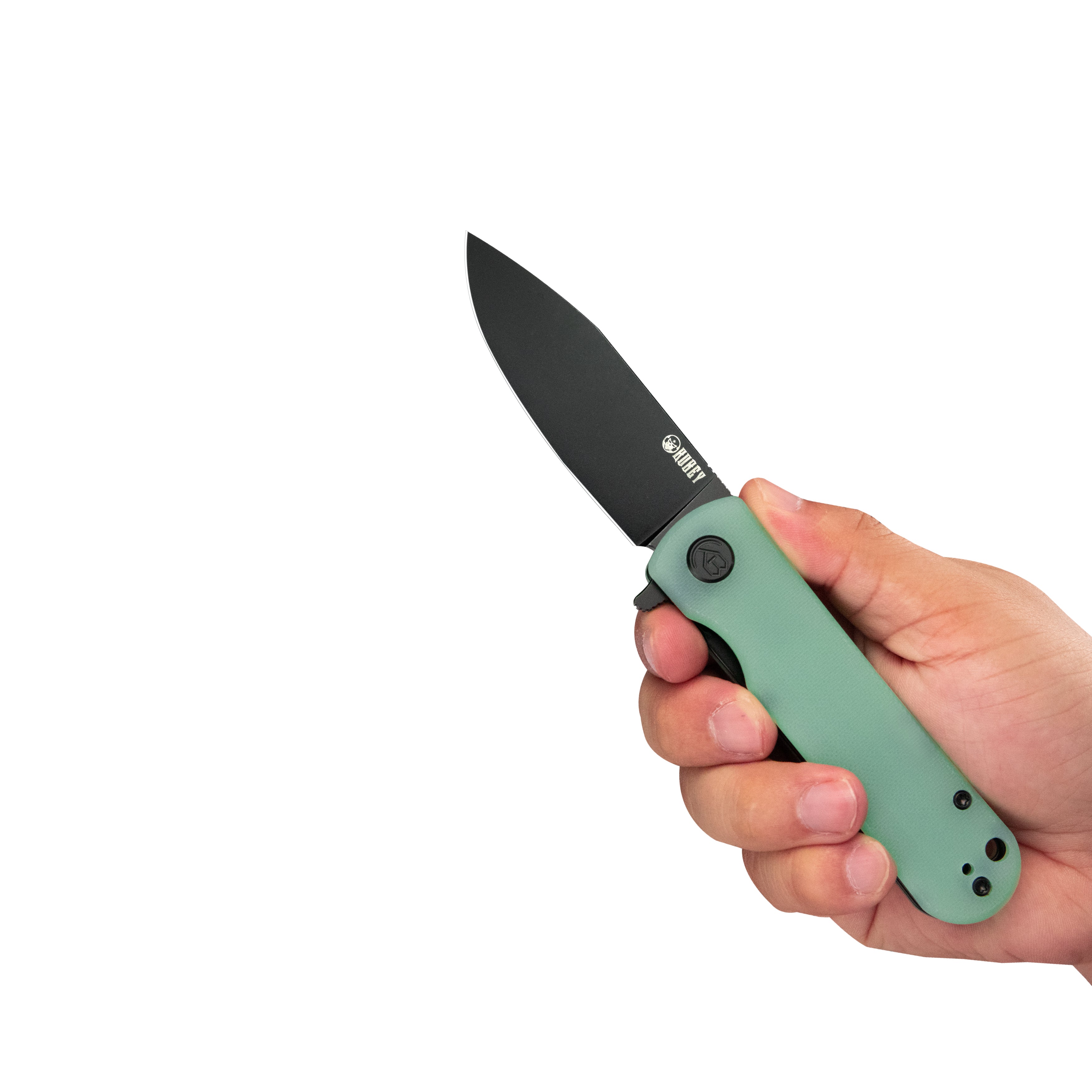 NEO Outdoor Folding Pocket Knife - Jade G10 Handle, 3.43