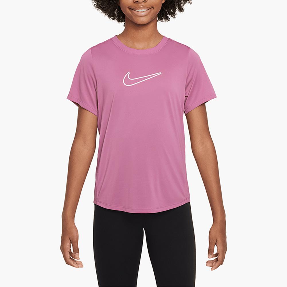 Magic Flamingo Girls' Fitted Dri-FIT Short Sleeve Athletic Top - Moisture-Wicking Workout Shirt for Running, Yoga & Sports