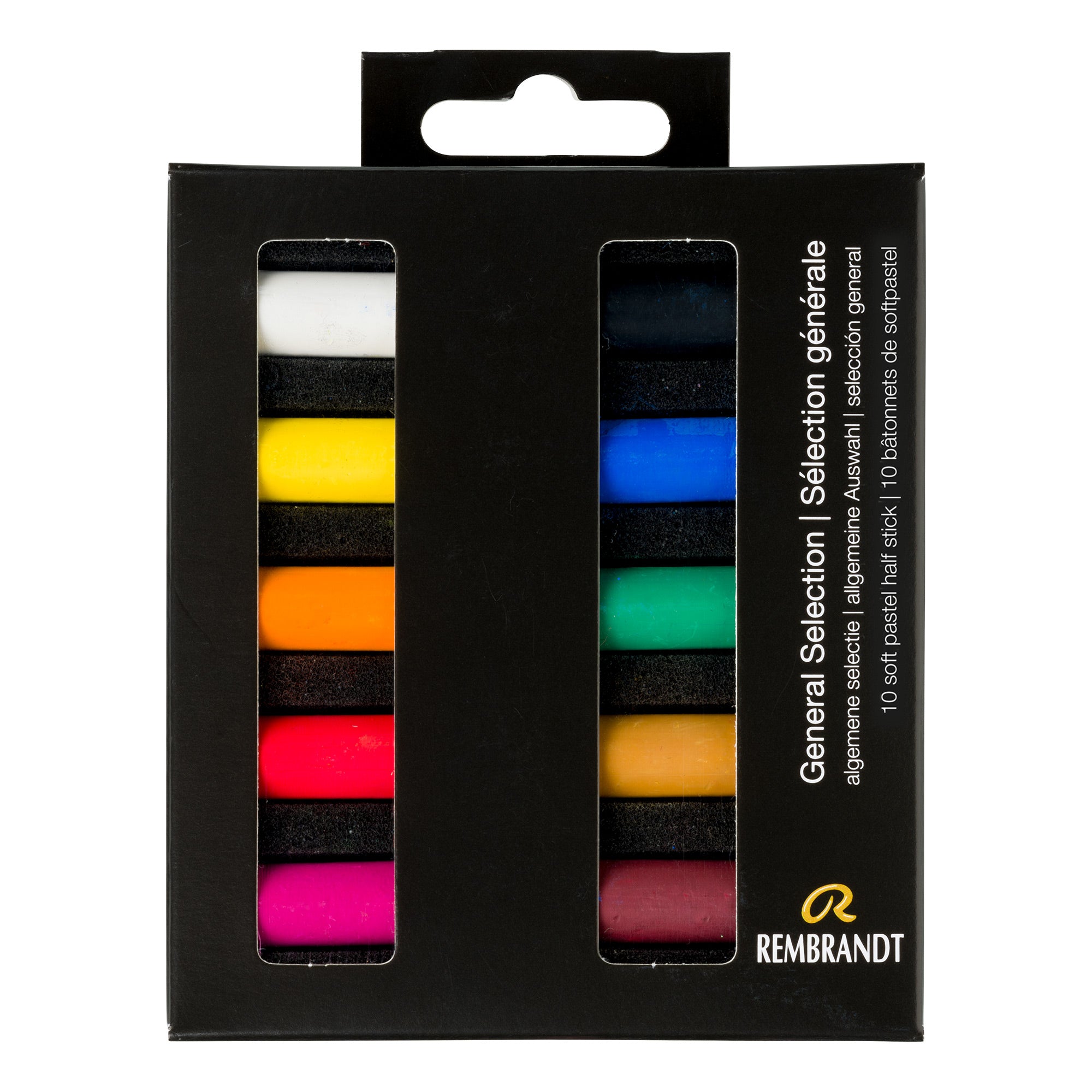 10 Pack Half Stick Soft Pastels - 24 Assorted Vibrant Colors for Artists & Students | Perfect for Drawing, Sketching & Blending Techniques