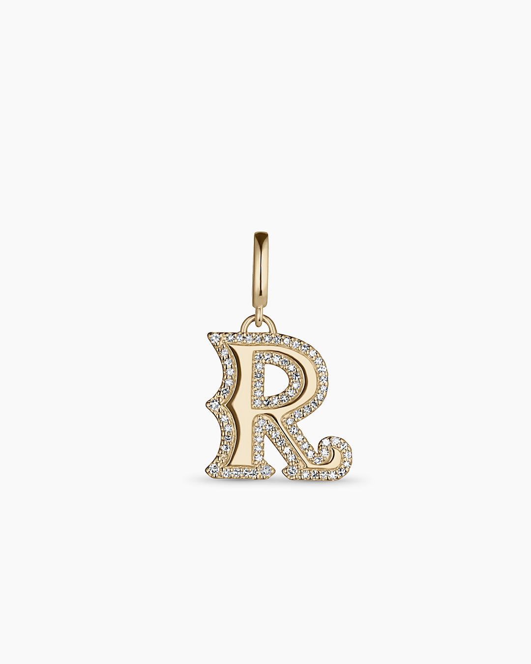 Diamond Era Alphabet Charm Pendant - A-Z Initial Letter Necklace for Women, Personalized Jewelry Gift for Her - Perfect for Birthdays, Anniversaries, and Special Occasions