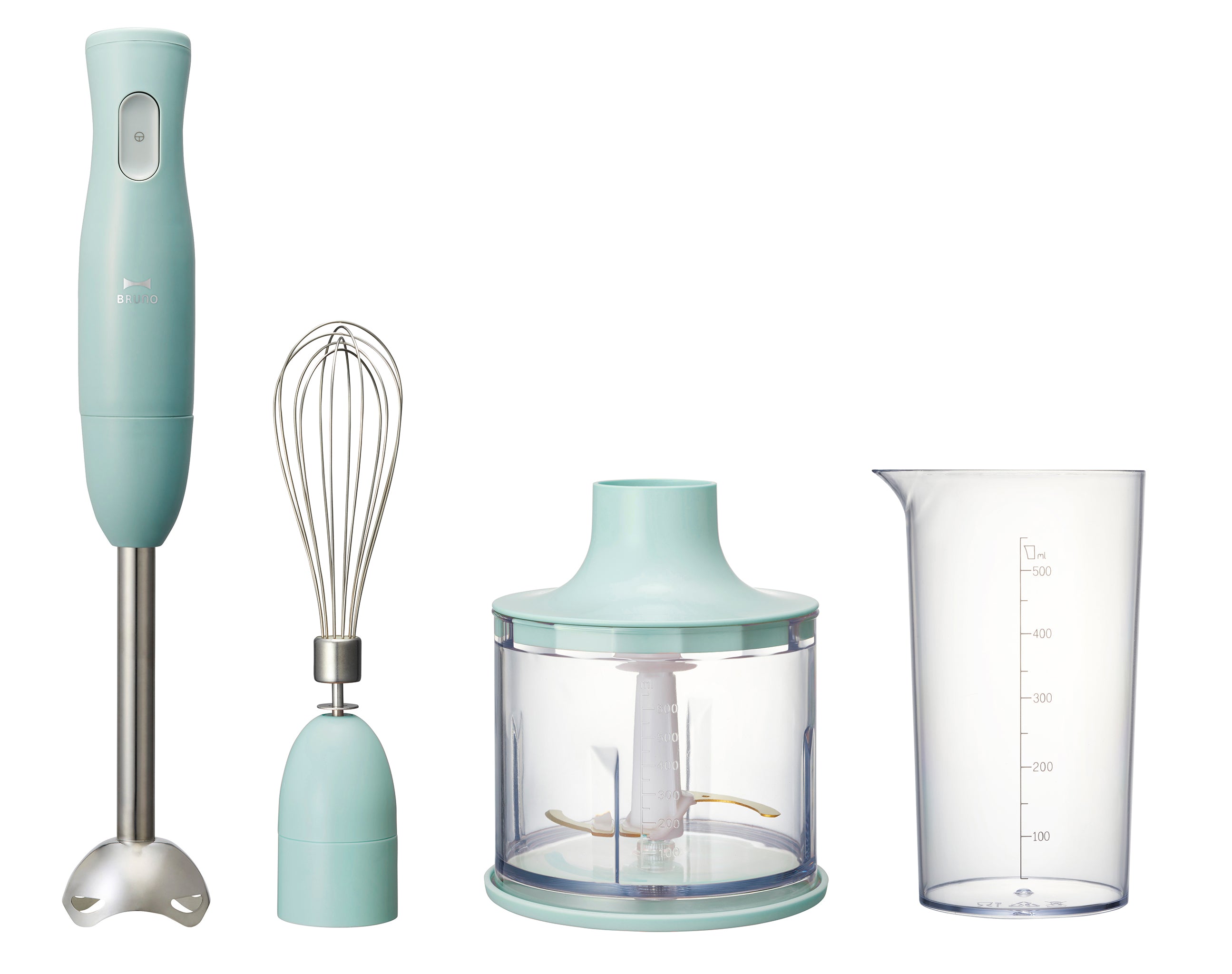 BRUNO BOE034 Hand Blender - Powerful 2-in-1 Immersion Blender with 300W Motor, Perfect for Smoothies, Soups & Baby Food - Ideal for Kitchen, Camping & Small Spaces