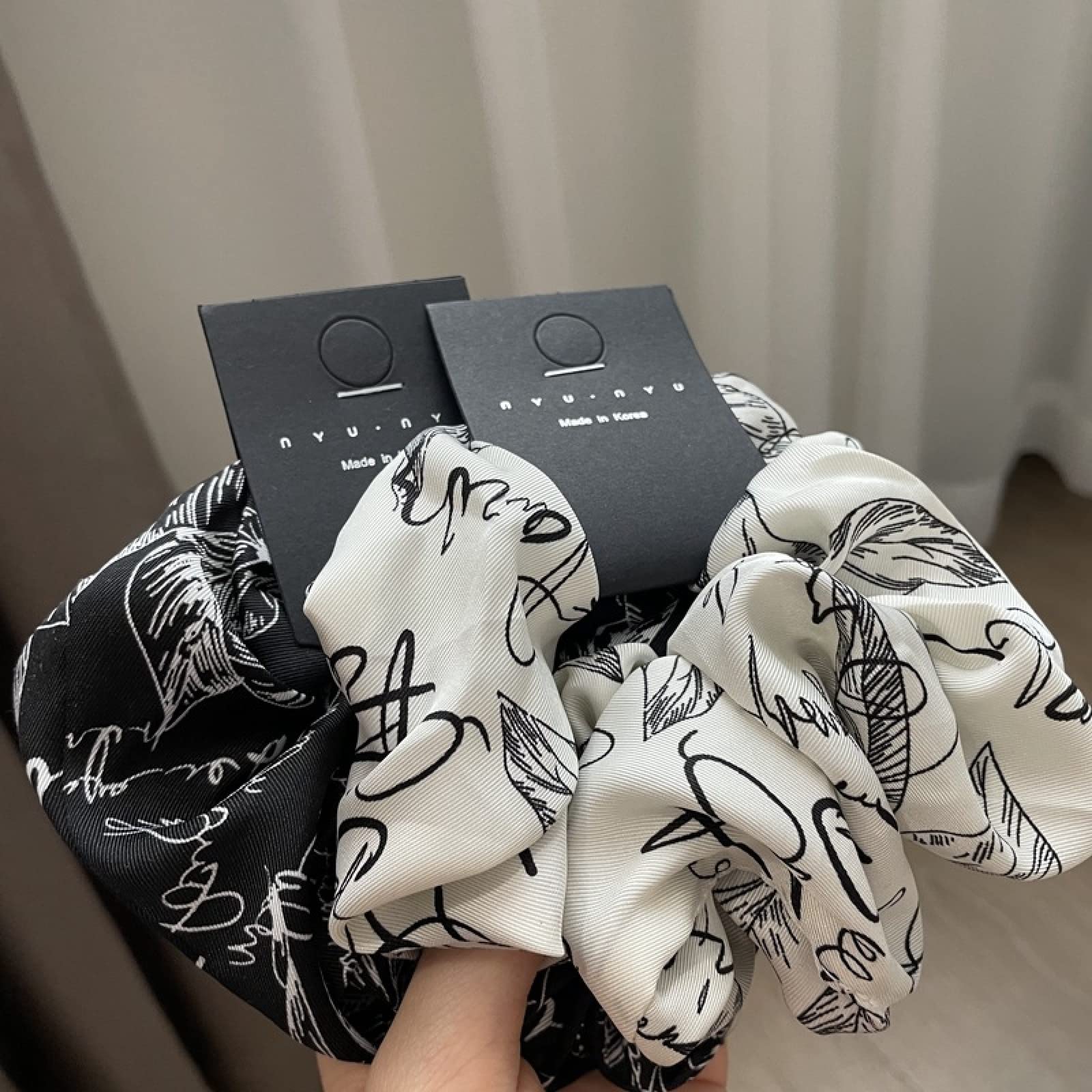 Satin Scrunchie Hair Ties 2Pcs - Women's Hair Accessories for Ponytail & Bun