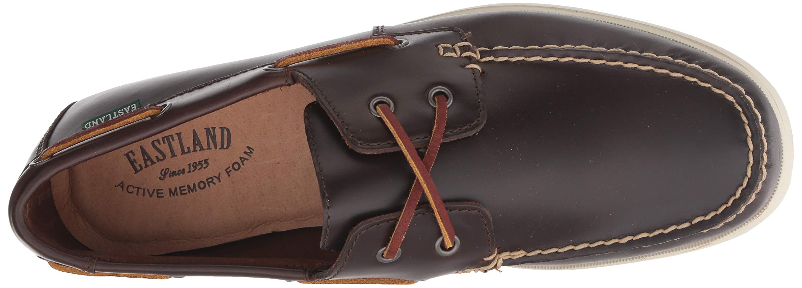 Eastland Men's Seaport Boat Shoes - Classic Leather Slip-On Loafers for Casual & Outdoor Wear - Perfect for Sailing, Boating, and Summer Fashion