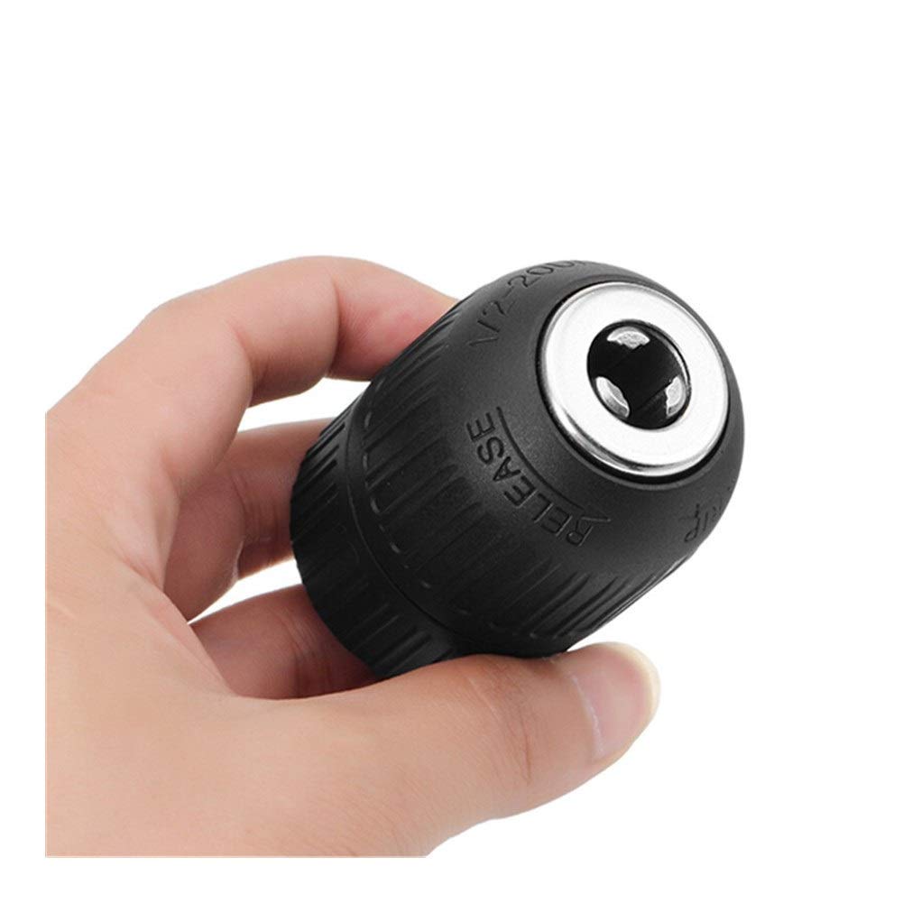 Keyless Drill Chuck Adapter 2-13mm, 1/2 Inch 20 Thread HSS Angle Grinder Conversion Chuck for Electric Drills – Perfect for DIY Projects, Metalworking & Woodworking