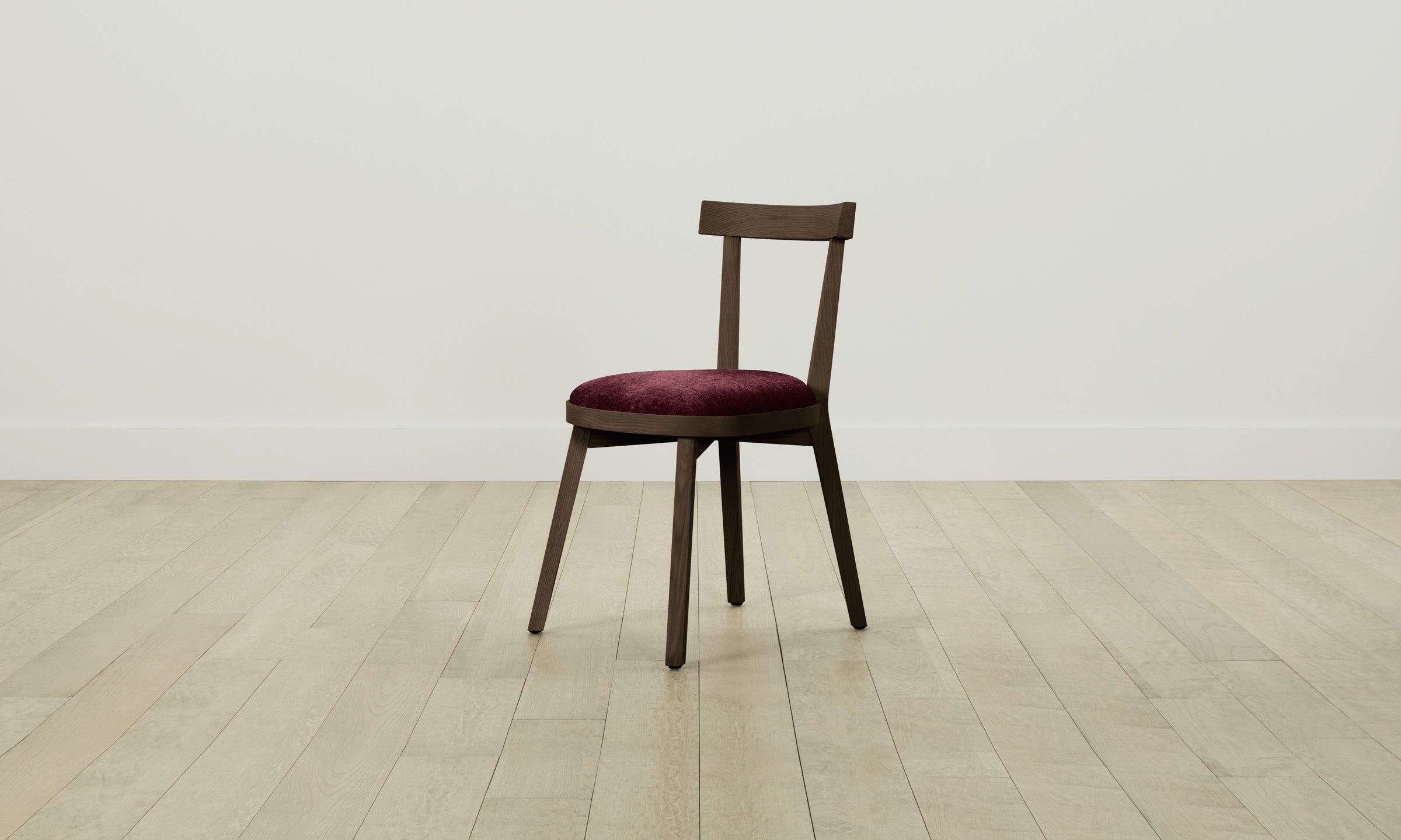 Allen Dining Chair - Performance Velvet Upholstered Seat in Merlot Red - Perfect for Modern Dining Rooms & Kitchen Breakfast Nooks