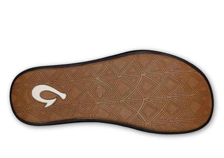 Olukai Maha Black Men's Sandals - Comfortable & Durable Beach & Outdoor Footwear for Men | Perfect for Walking, Travel, and Casual Wear