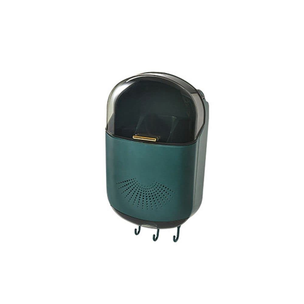 ZYDL Wall-Mounted Kitchen Utensil Holder - Green Organizer for Draining Chopsticks, Knives, Forks & Spoons | Perfect for Small Kitchens, Countertop Storage & Space-Saving Solutions